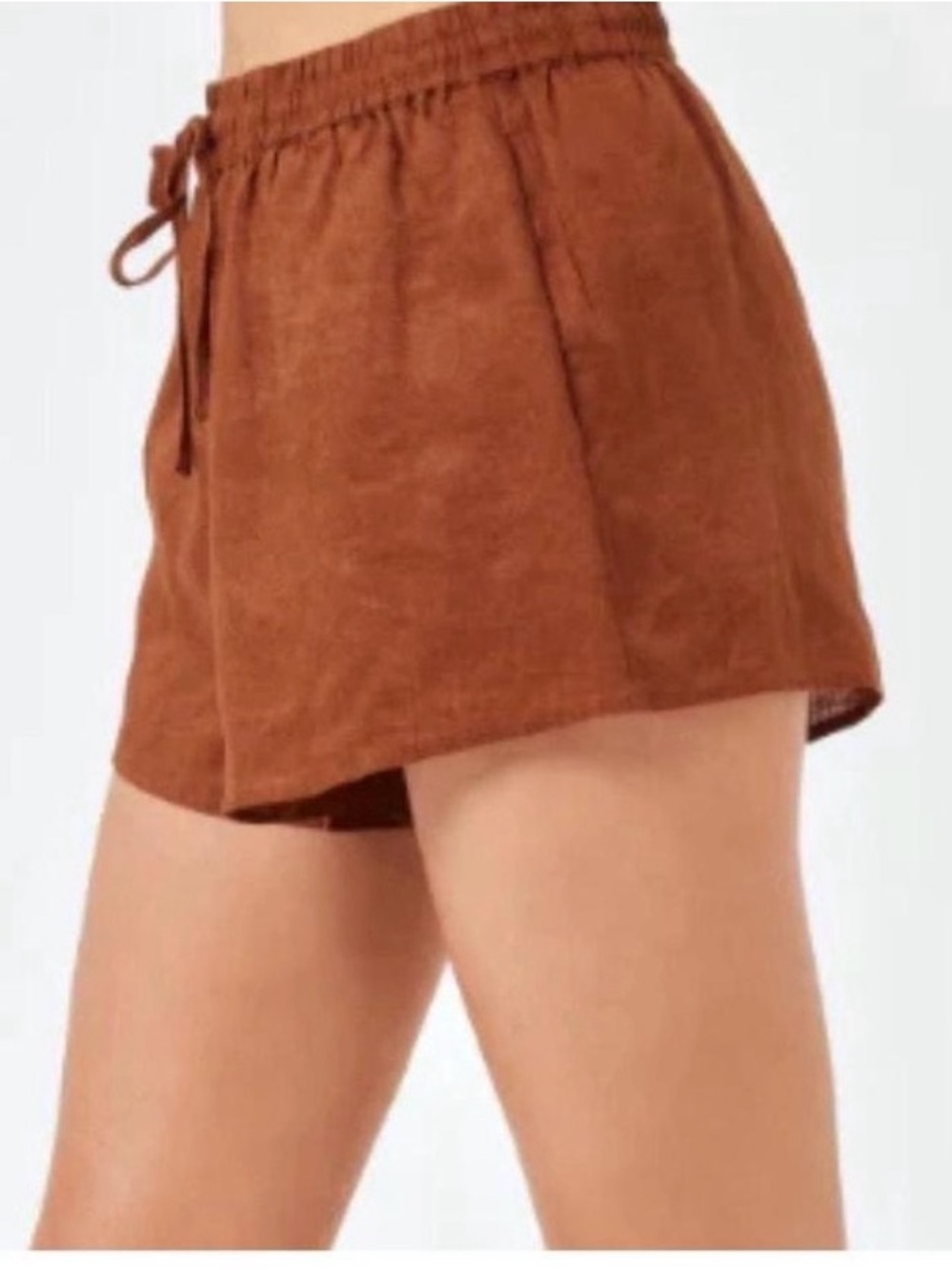 l*space Rust Brown Athletic Drawstring Shorts